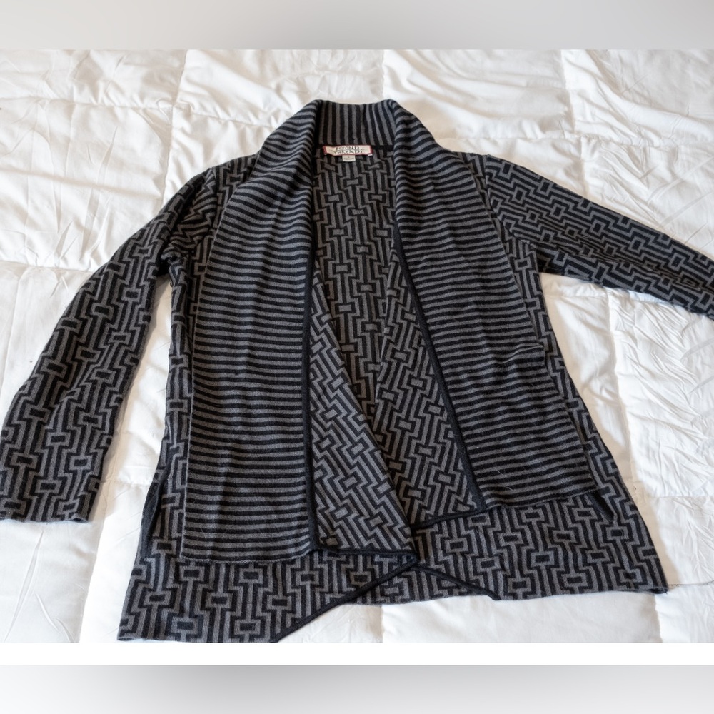 Geometric Alpaca Cardigan